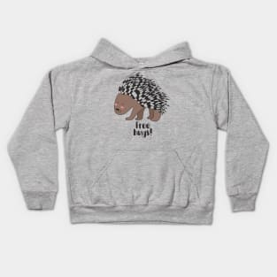 Free Hugs- Cute Porcupine Kids Hoodie